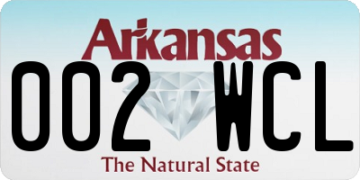 AR license plate 002WCL