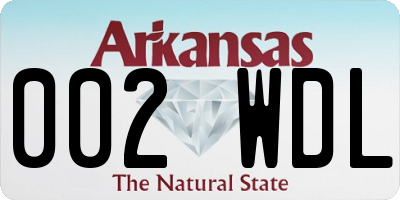 AR license plate 002WDL