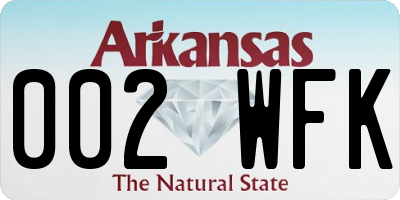 AR license plate 002WFK