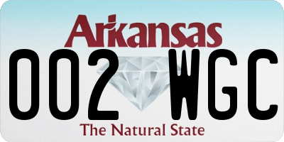AR license plate 002WGC