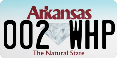 AR license plate 002WHP