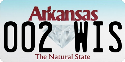 AR license plate 002WIS