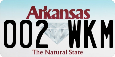 AR license plate 002WKM