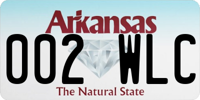 AR license plate 002WLC