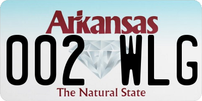 AR license plate 002WLG