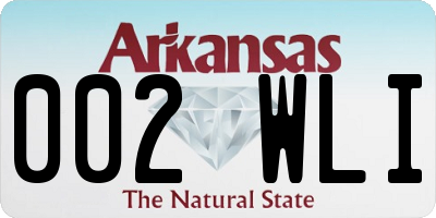 AR license plate 002WLI