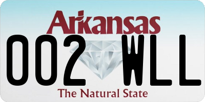 AR license plate 002WLL