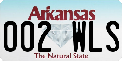 AR license plate 002WLS