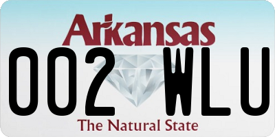 AR license plate 002WLU