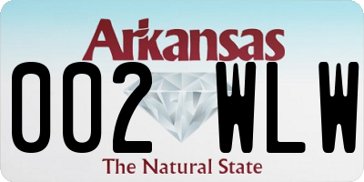 AR license plate 002WLW