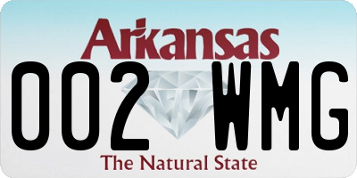 AR license plate 002WMG