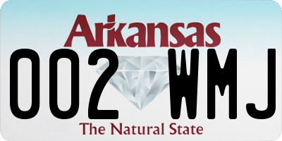 AR license plate 002WMJ