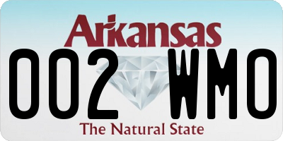 AR license plate 002WMO