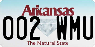 AR license plate 002WMU