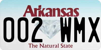 AR license plate 002WMX