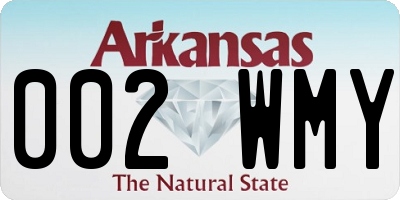 AR license plate 002WMY
