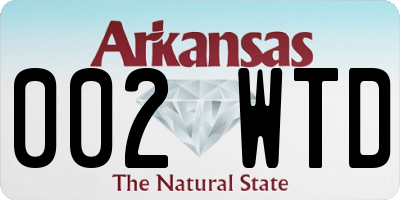 AR license plate 002WTD