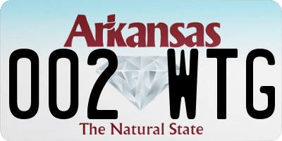 AR license plate 002WTG