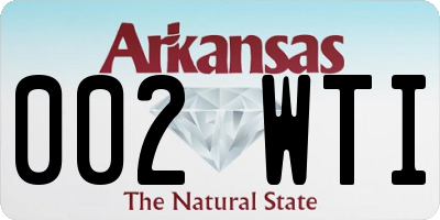 AR license plate 002WTI