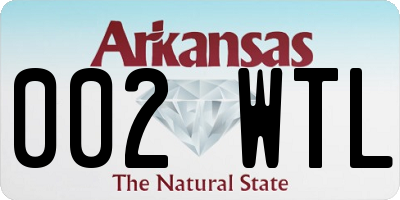 AR license plate 002WTL