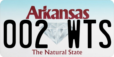 AR license plate 002WTS