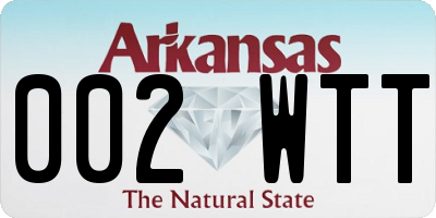 AR license plate 002WTT