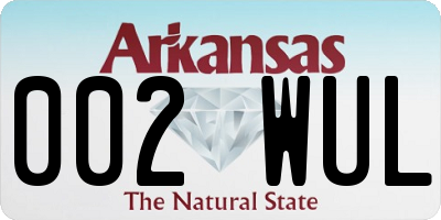 AR license plate 002WUL