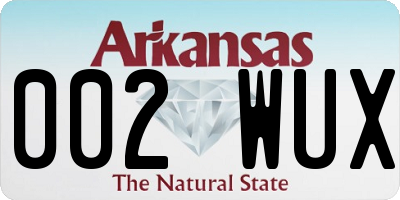 AR license plate 002WUX