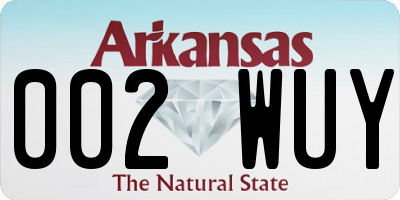 AR license plate 002WUY