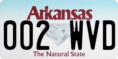 AR license plate 002WVD