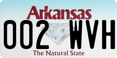 AR license plate 002WVH