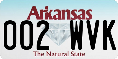 AR license plate 002WVK