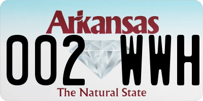 AR license plate 002WWH