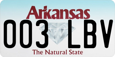 AR license plate 003LBV