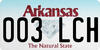 AR license plate 003LCH