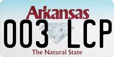 AR license plate 003LCP