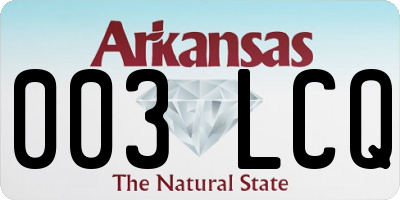AR license plate 003LCQ