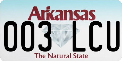 AR license plate 003LCU