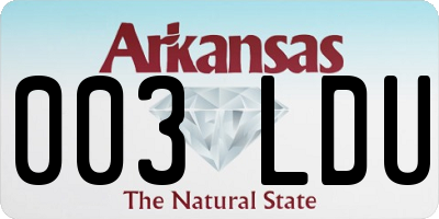 AR license plate 003LDU