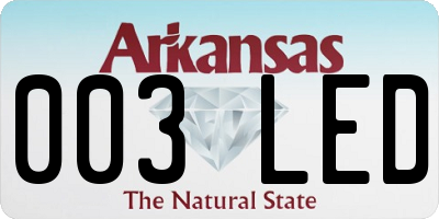 AR license plate 003LED