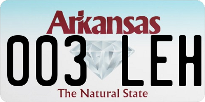 AR license plate 003LEH