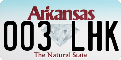 AR license plate 003LHK