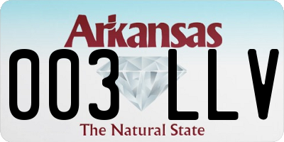 AR license plate 003LLV
