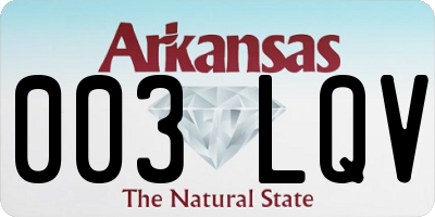AR license plate 003LQV