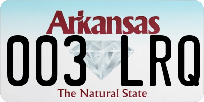 AR license plate 003LRQ