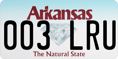 AR license plate 003LRU