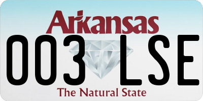 AR license plate 003LSE
