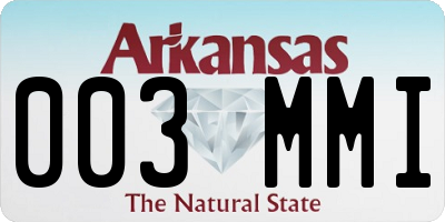 AR license plate 003MMI