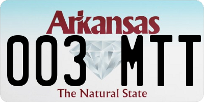 AR license plate 003MTT
