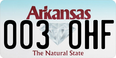 AR license plate 003OHF